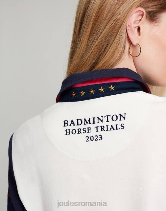 Joules femeilor tricou polo împodobit badminton 48DH75 îmbrăcăminte cremă | Joules bags