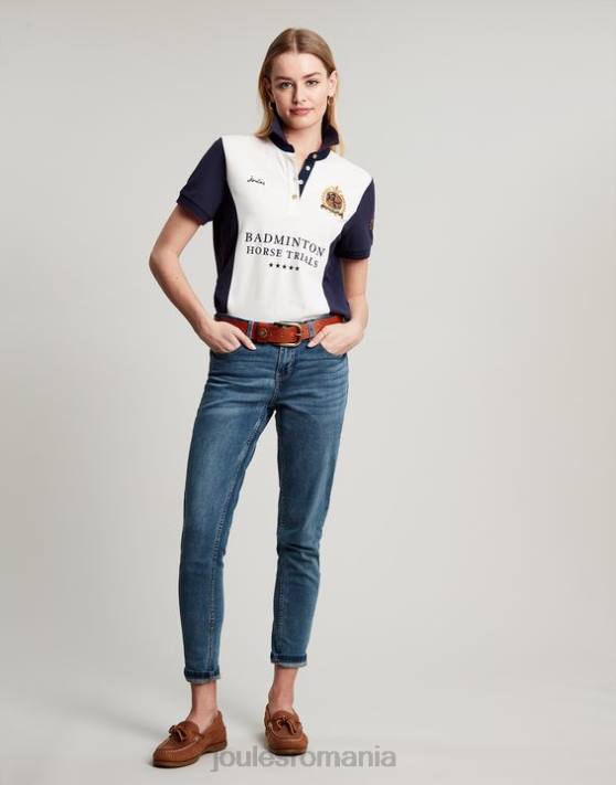 Joules femeilor tricou polo împodobit badminton 48DH75 îmbrăcăminte cremă | Joules bags