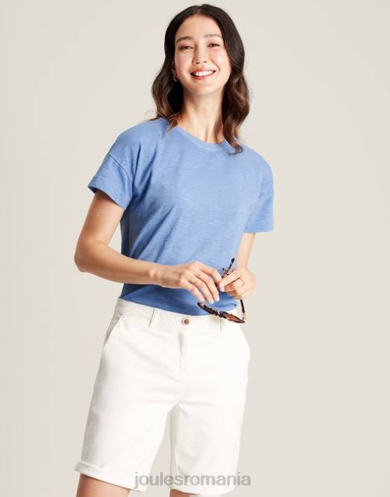 Joules femeilor tricou macey cu maneca scurta 48DH81 îmbrăcăminte albastru | Joules bags