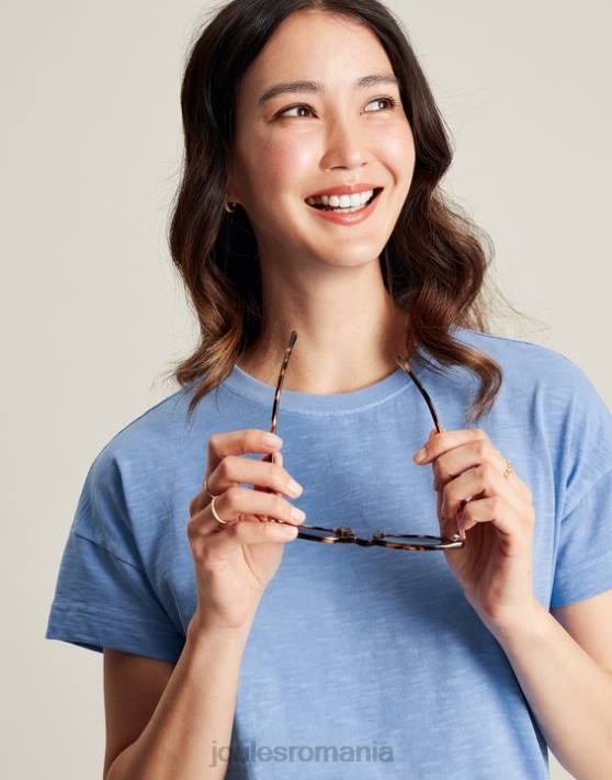 Joules femeilor tricou macey cu maneca scurta 48DH81 îmbrăcăminte albastru | Joules bags