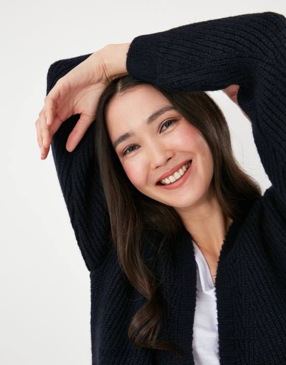 Joules femeilor caroline cardigan cu paragate 48DH139 îmbrăcăminte bijuterie albastră | Joules Romania