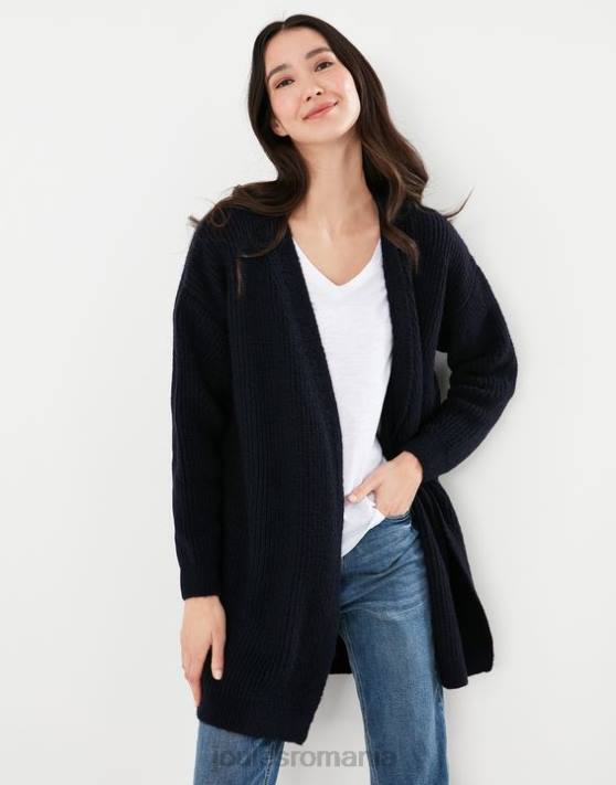Joules femeilor caroline cardigan cu paragate 48DH139 îmbrăcăminte bijuterie albastră | Joules Romania