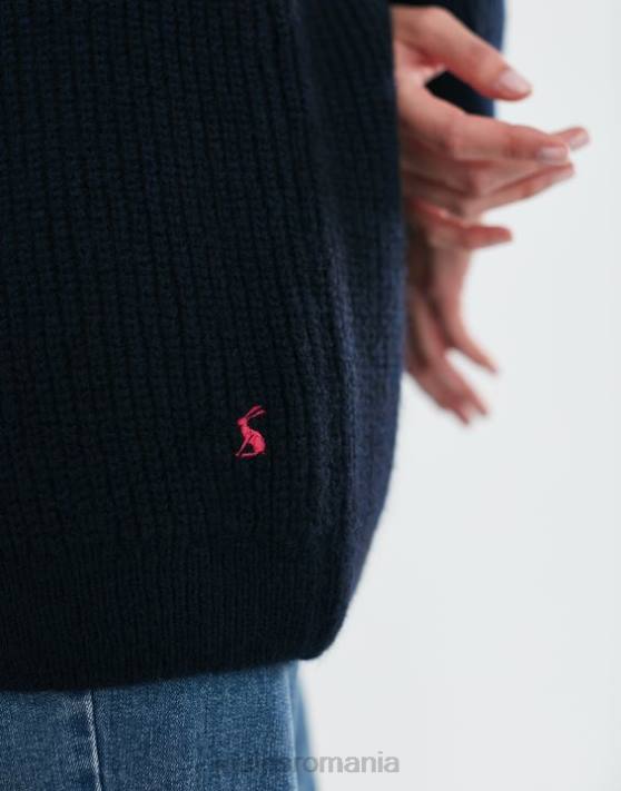 Joules femeilor caroline cardigan cu paragate 48DH139 îmbrăcăminte bijuterie albastră | Joules Romania