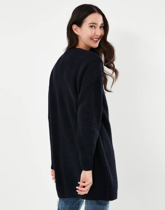 Joules femeilor caroline cardigan cu paragate 48DH139 îmbrăcăminte bijuterie albastră | Joules Romania