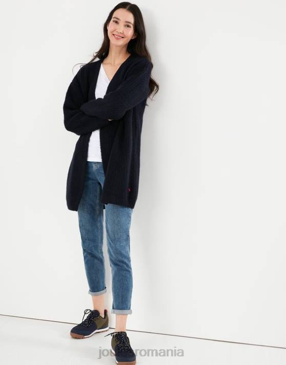 Joules femeilor caroline cardigan cu paragate 48DH139 îmbrăcăminte bijuterie albastră | Joules Romania