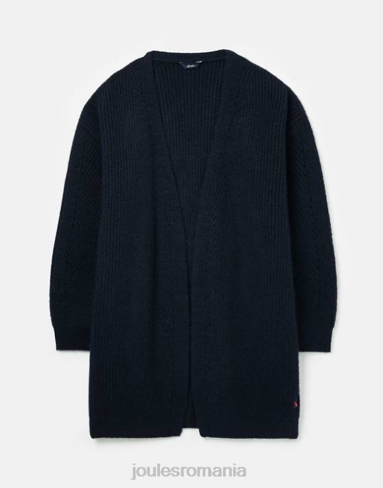 Joules femeilor caroline cardigan cu paragate 48DH139 îmbrăcăminte bijuterie albastră | Joules Romania