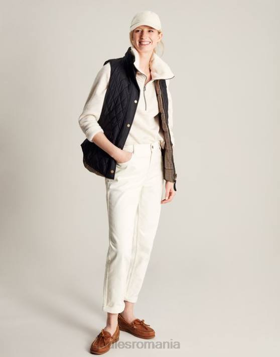 Joules femeilor vestă reversibilă atwell diamond quilt 48DH50 îmbrăcăminte negru | Joules cizme