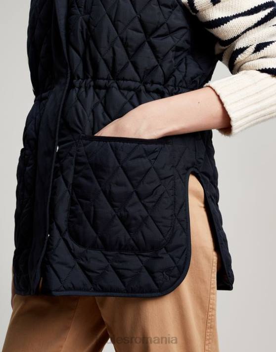 Joules femeilor vesta de pilota cu diamante kempton 48DH39 îmbrăcăminte marina marina | Joules bags