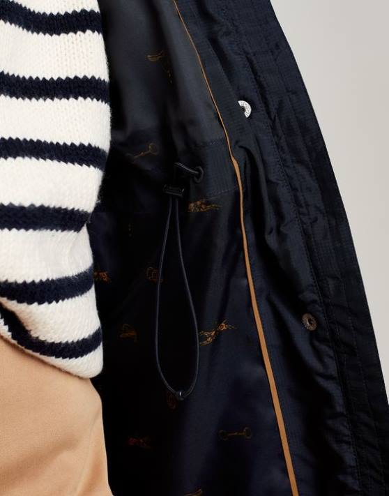 Joules femeilor vesta de pilota cu diamante kempton 48DH39 îmbrăcăminte marina marina | Joules bags