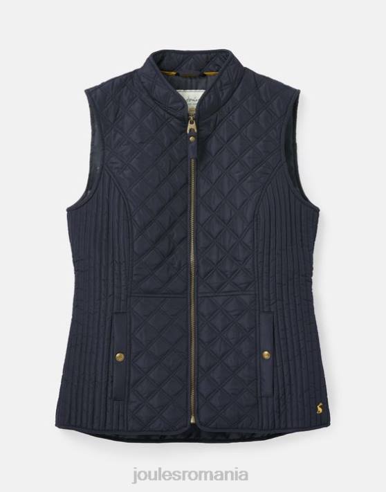 Joules femeilor vesta matlasata minx diamant 48DH35 îmbrăcăminte marina marina | Joules cizme