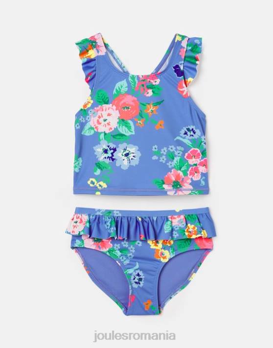Joules fetelor laurielle tankini 2-12 ani 48DH319 îmbrăcăminte albastru floral | Joules Romania