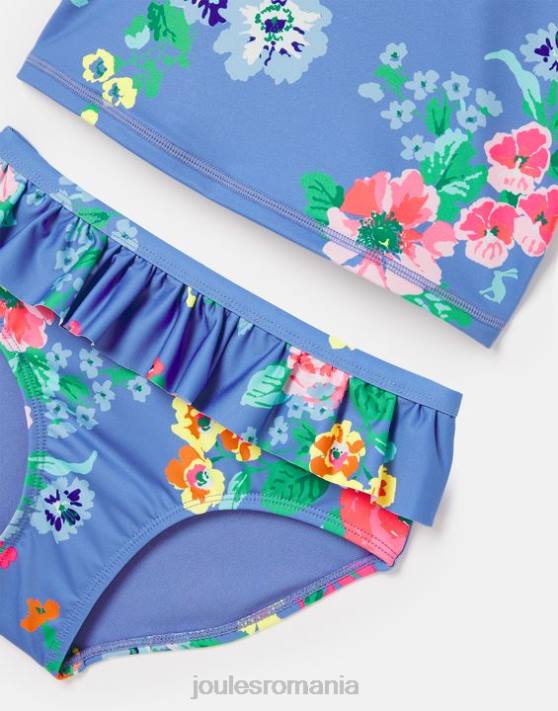 Joules fetelor laurielle tankini 2-12 ani 48DH319 îmbrăcăminte albastru floral | Joules Romania