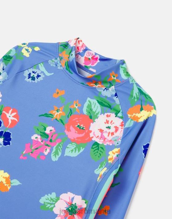Joules fetelor vestă cutanată pe plajă și set de portbagaj 48DH291 îmbrăcăminte albastru floral | Joules bags