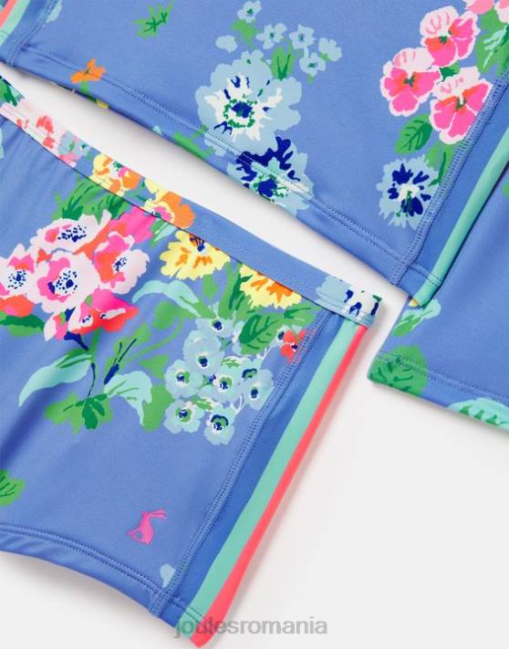 Joules fetelor vestă cutanată pe plajă și set de portbagaj 48DH291 îmbrăcăminte albastru floral | Joules bags