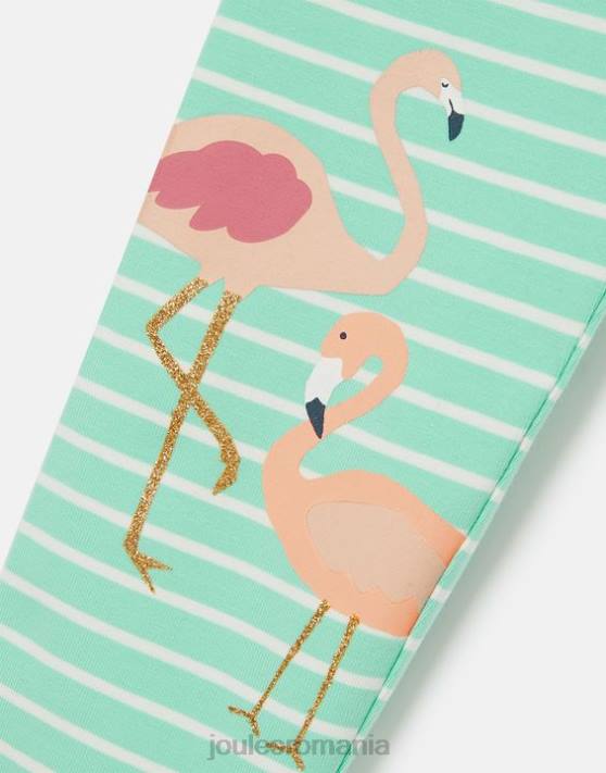 Joules fetelor jambiere imprimate deedee 2-12 ani 48DH266 îmbrăcăminte flamingo cu dungi acvatice | Joules cizme