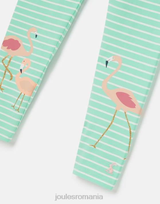 Joules fetelor jambiere imprimate deedee 2-12 ani 48DH266 îmbrăcăminte flamingo cu dungi acvatice | Joules cizme