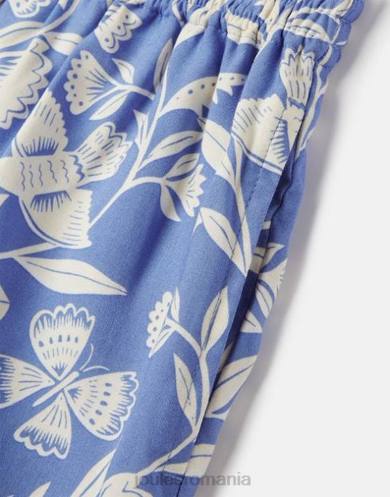 Joules fetelor pantaloni scurți imprimați hettie woven 5-12 ani 48DH268 îmbrăcăminte fluture albastru | Joules Romania
