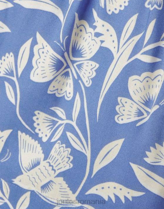Joules fetelor pantaloni scurți imprimați hettie woven 5-12 ani 48DH268 îmbrăcăminte fluture albastru | Joules Romania