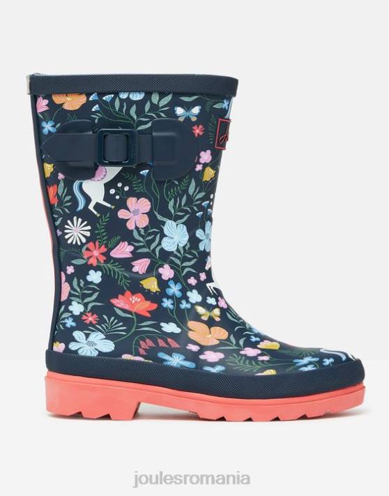 Joules fetelor cizme de ploaie imprimate 48DH330 încălţăminte marina ecvestră | Joules bags