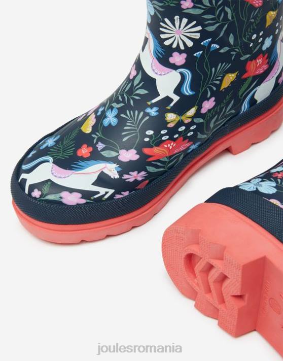 Joules fetelor cizme de ploaie imprimate 48DH330 încălţăminte marina ecvestră | Joules bags