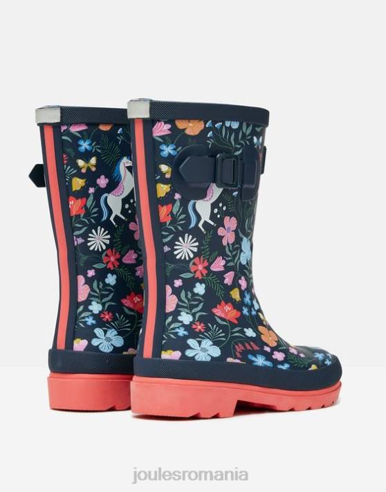 Joules fetelor cizme de ploaie imprimate 48DH330 încălţăminte marina ecvestră | Joules bags