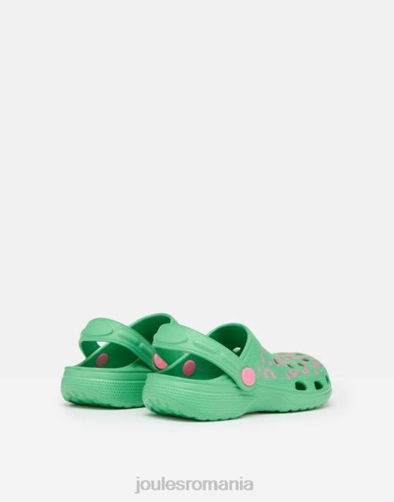 Joules fetelor poole aluneca pe saboti 48DH325 încălţăminte leopard roz verde | Joules Romania