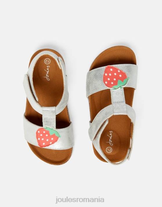Joules fetelor sandale scarlett t-bar 48DH333 încălţăminte argint | Joules bags