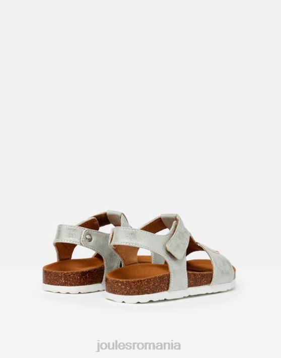 Joules fetelor sandale scarlett t-bar 48DH333 încălţăminte argint | Joules bags