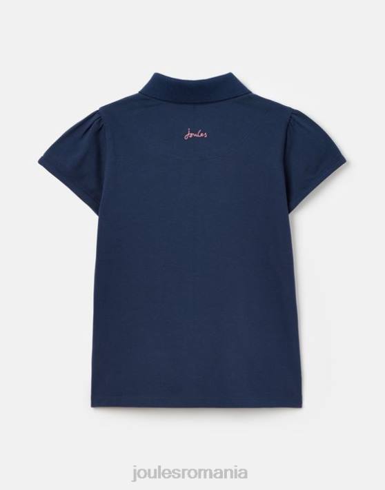 Joules fetelor tricou polo moxie 2-12 ani 48DH315 îmbrăcăminte unicorn bleumarin | Joules bags