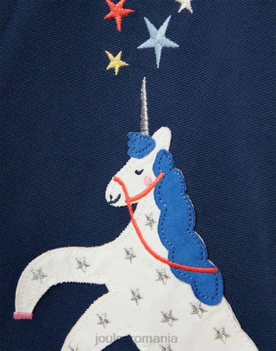 Joules fetelor tricou polo moxie 2-12 ani 48DH315 îmbrăcăminte unicorn bleumarin | Joules bags