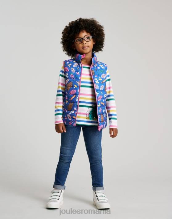 Joules fetelor vesta reversibila gruffalo flip it 1-6 ani 48DH260 îmbrăcăminte albastru | Joules cizme