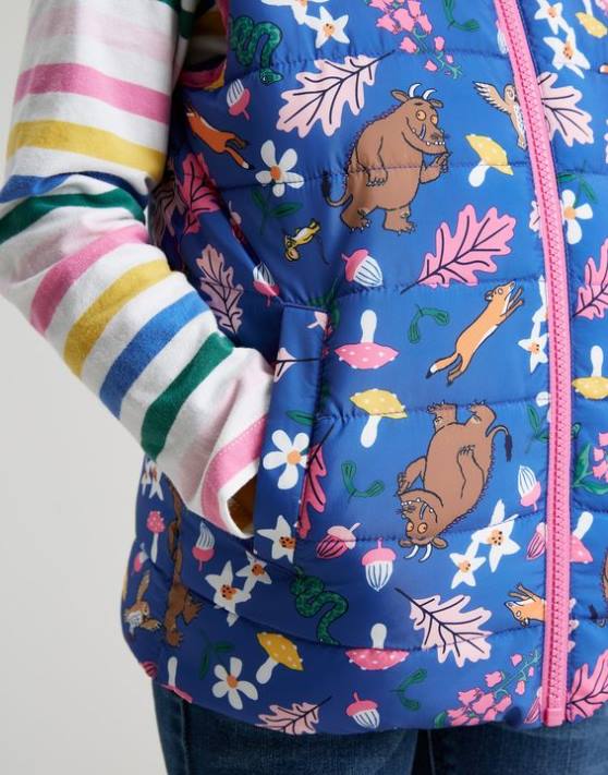 Joules fetelor vesta reversibila gruffalo flip it 1-6 ani 48DH260 îmbrăcăminte albastru | Joules cizme