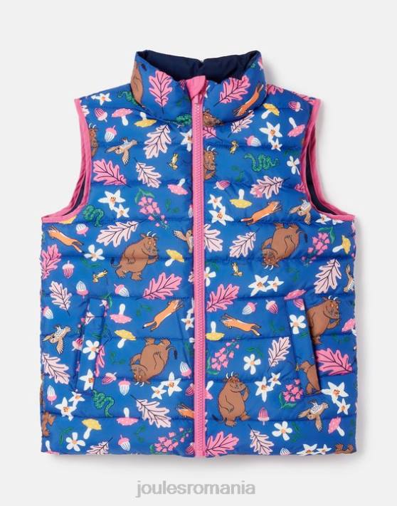 Joules fetelor vesta reversibila gruffalo flip it 1-6 ani 48DH260 îmbrăcăminte albastru | Joules cizme