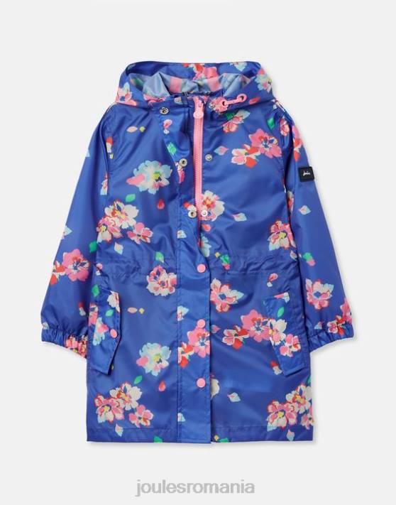 Joules fetelor geaca golightly 2-12 ani 48DH305 îmbrăcăminte albastru floral | Joules cizme