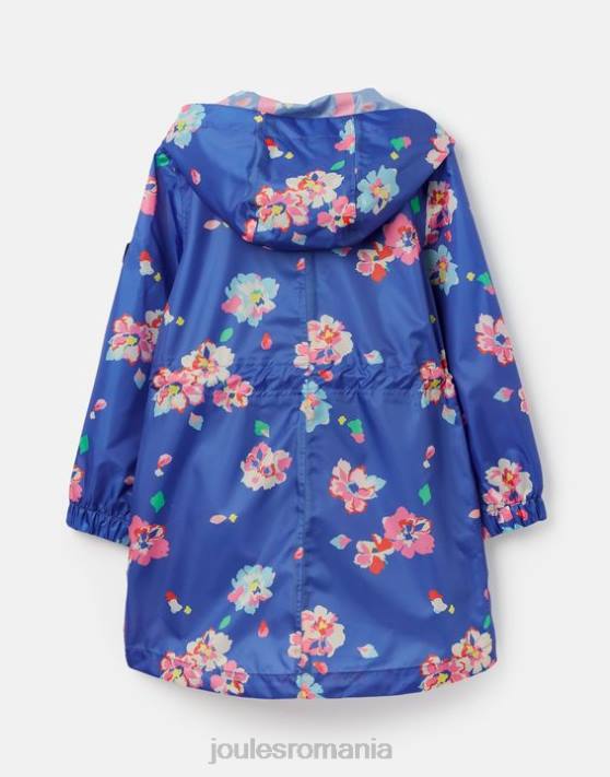 Joules fetelor geaca golightly 2-12 ani 48DH305 îmbrăcăminte albastru floral | Joules cizme