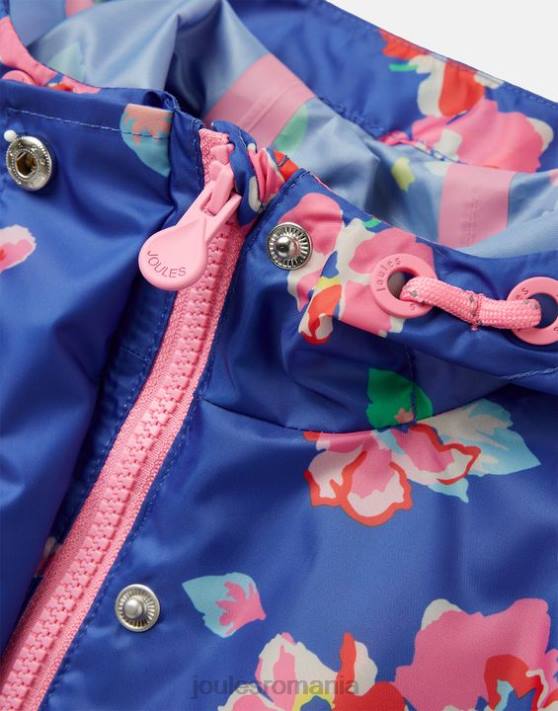 Joules fetelor geaca golightly 2-12 ani 48DH305 îmbrăcăminte albastru floral | Joules cizme
