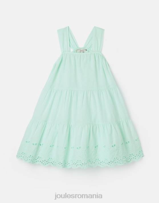 Joules fetelor rochie midi cu etaje kiki 2-12 ani 48DH278 îmbrăcăminte albastru pal | Joules cizme