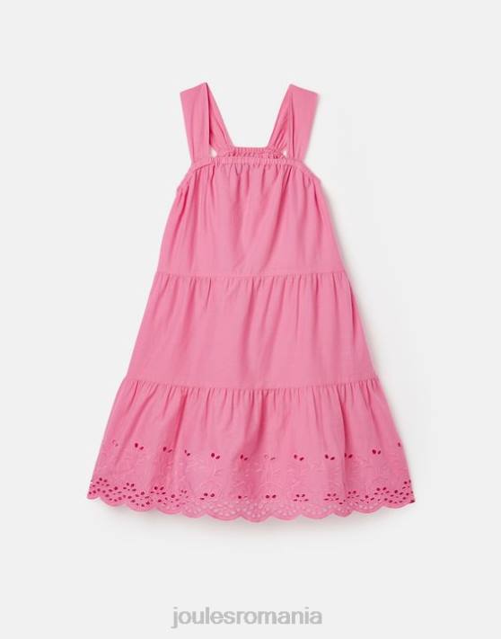 Joules fetelor rochie midi cu etaje kiki 2-12 ani 48DH294 îmbrăcăminte roz aurora | Joules bags