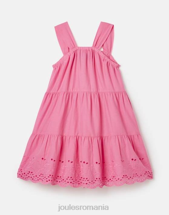 Joules fetelor rochie midi cu etaje kiki 2-12 ani 48DH294 îmbrăcăminte roz aurora | Joules bags