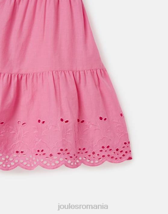 Joules fetelor rochie midi cu etaje kiki 2-12 ani 48DH294 îmbrăcăminte roz aurora | Joules bags