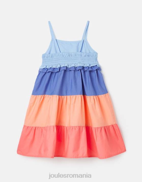 Joules fetelor rochie theadora trapez 5-12 ani 48DH314 îmbrăcăminte bloc de culoare | Joules cizme
