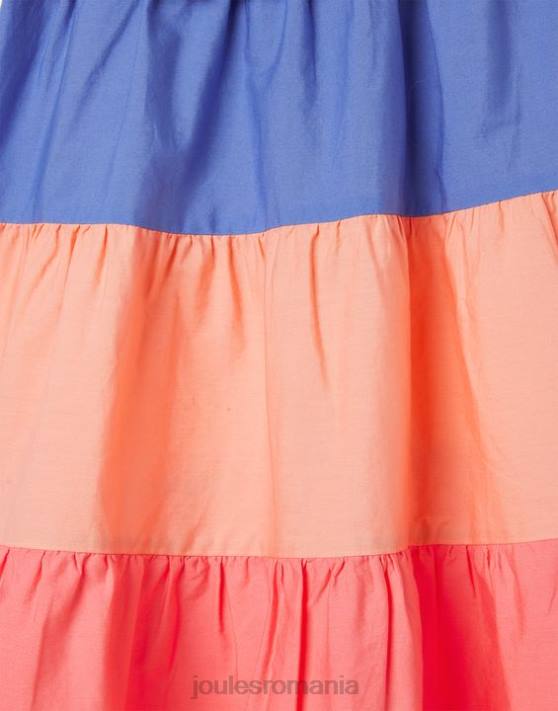 Joules fetelor rochie theadora trapez 5-12 ani 48DH314 îmbrăcăminte bloc de culoare | Joules cizme