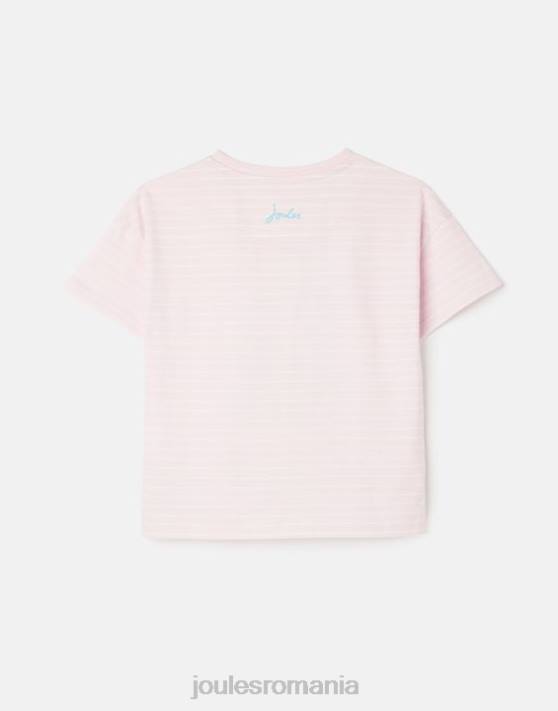 Joules fetelor tricou aplicat bethany 2-12 ani 48DH295 îmbrăcăminte roz fructat | Joules Romania