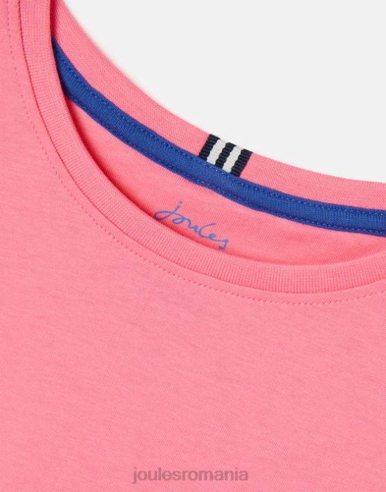 Joules fetelor tricou cassie cu maneca scurta 2-12 ani 48DH311 îmbrăcăminte roz aurora | Joules cizme