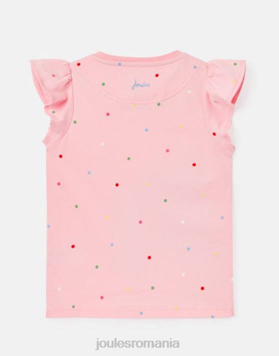 Joules fetelor tricou flutter astra cu maneca scurta 2-8 ani 48DH290 îmbrăcăminte unicorn roz | Joules cizme