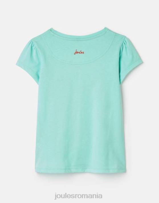 Joules fetelor tricou serigrafiat pixie 2-12 ani 48DH261 îmbrăcăminte sărbătoare albastră | Joules bags
