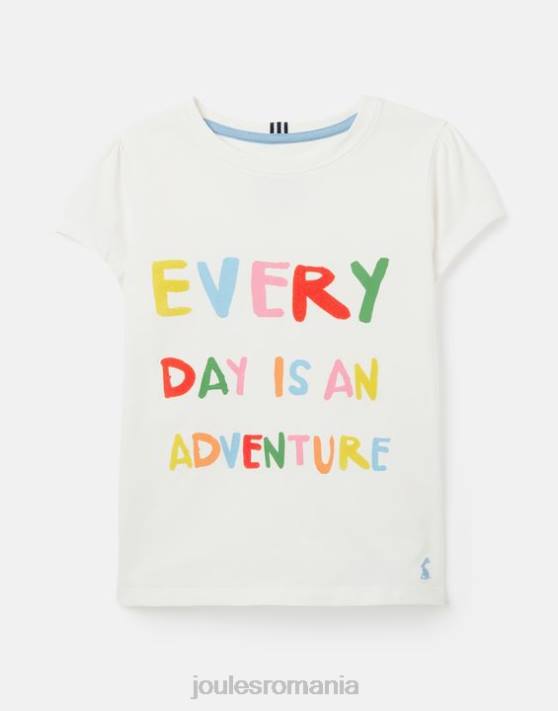 Joules fetelor tricou serigrafiat pixie cu maneca scurta 2-12 ani 48DH269 îmbrăcăminte aventura de o zi | Joules cizme