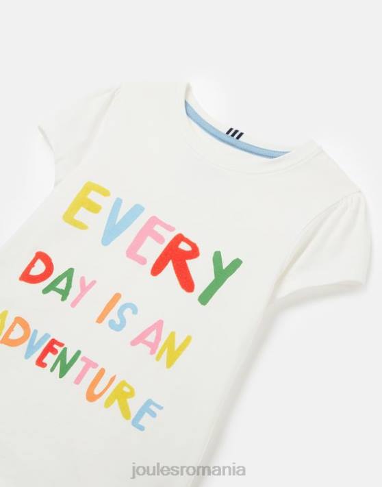 Joules fetelor tricou serigrafiat pixie cu maneca scurta 2-12 ani 48DH269 îmbrăcăminte aventura de o zi | Joules cizme