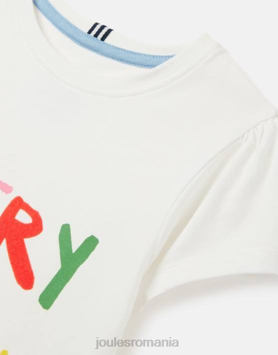 Joules fetelor tricou serigrafiat pixie cu maneca scurta 2-12 ani 48DH269 îmbrăcăminte aventura de o zi | Joules cizme